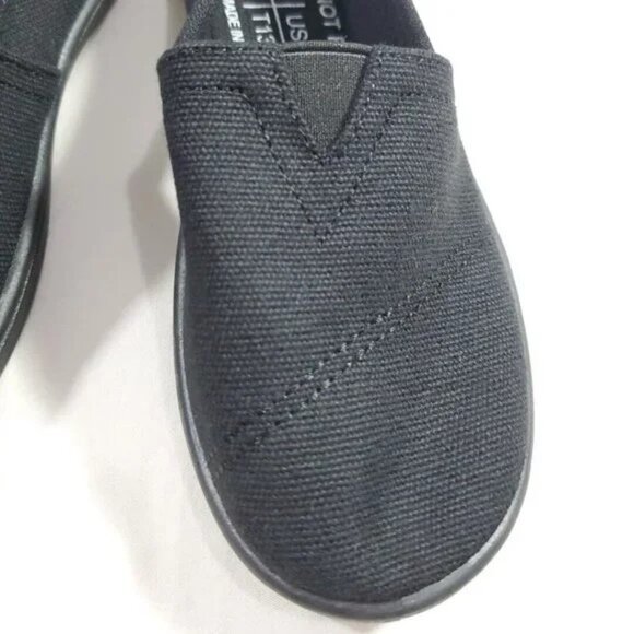 CLASSIC ALPARGATAS TODDLERS BLACK CANVAS SHOES Sizes T 11 & T 13 NEW - Picture 4 of 8